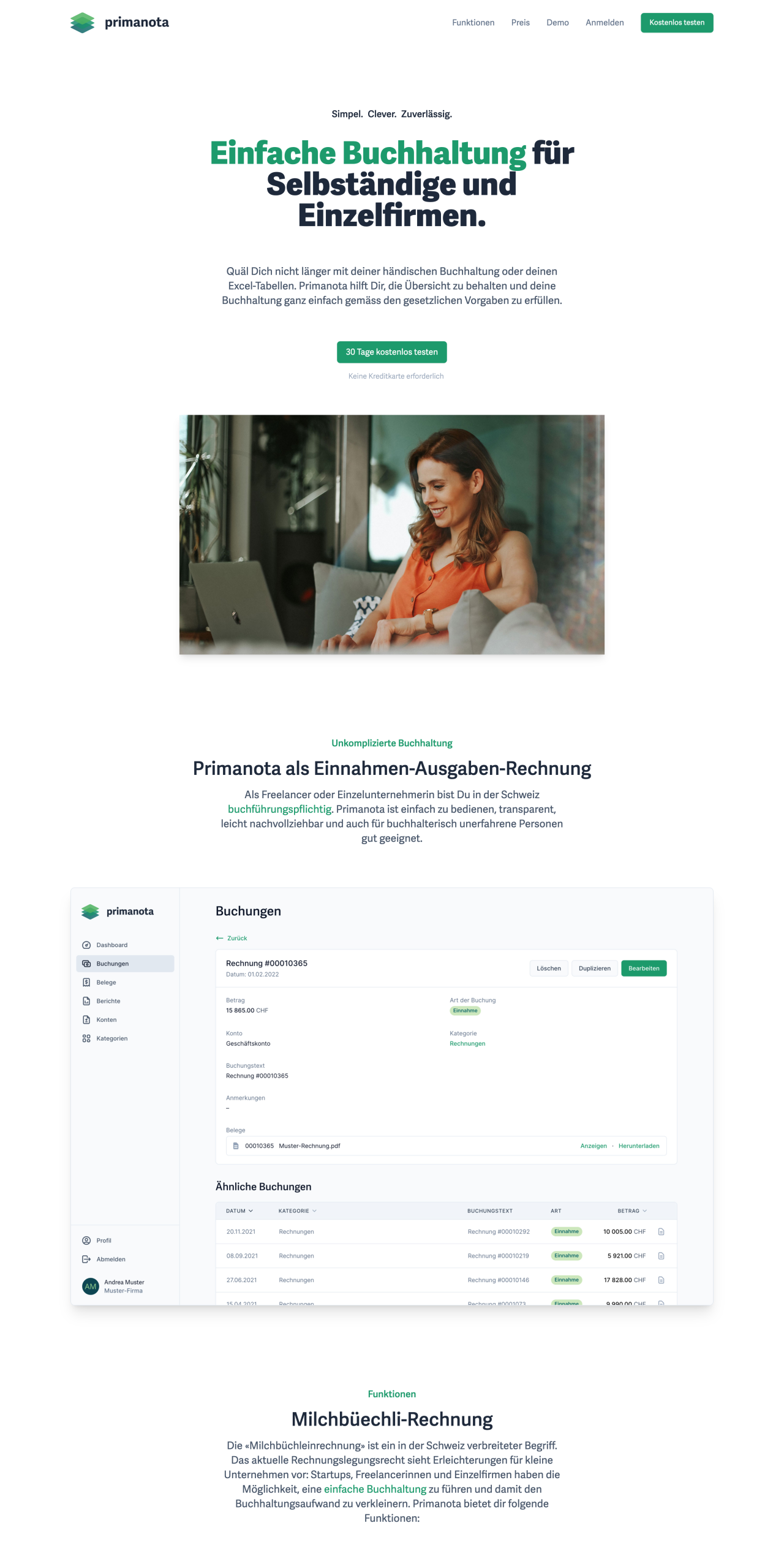 Bookkeeping for sole proprietors and the self-employed – without the pain