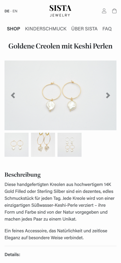 Handmade jewellery, at home online